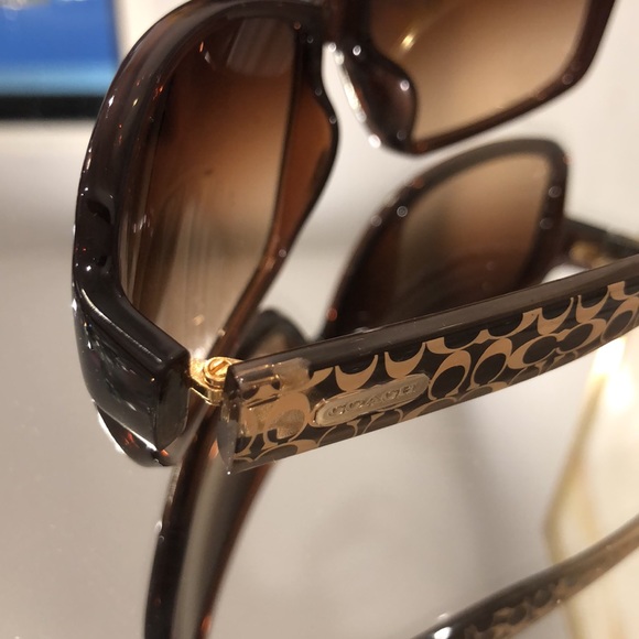 NWOT Coach Chic Brown/Gold Sunglasses - Picture 4 of 5
